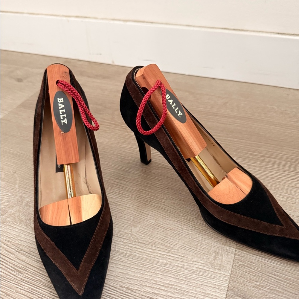 Bally Women's Black and Brown Heels